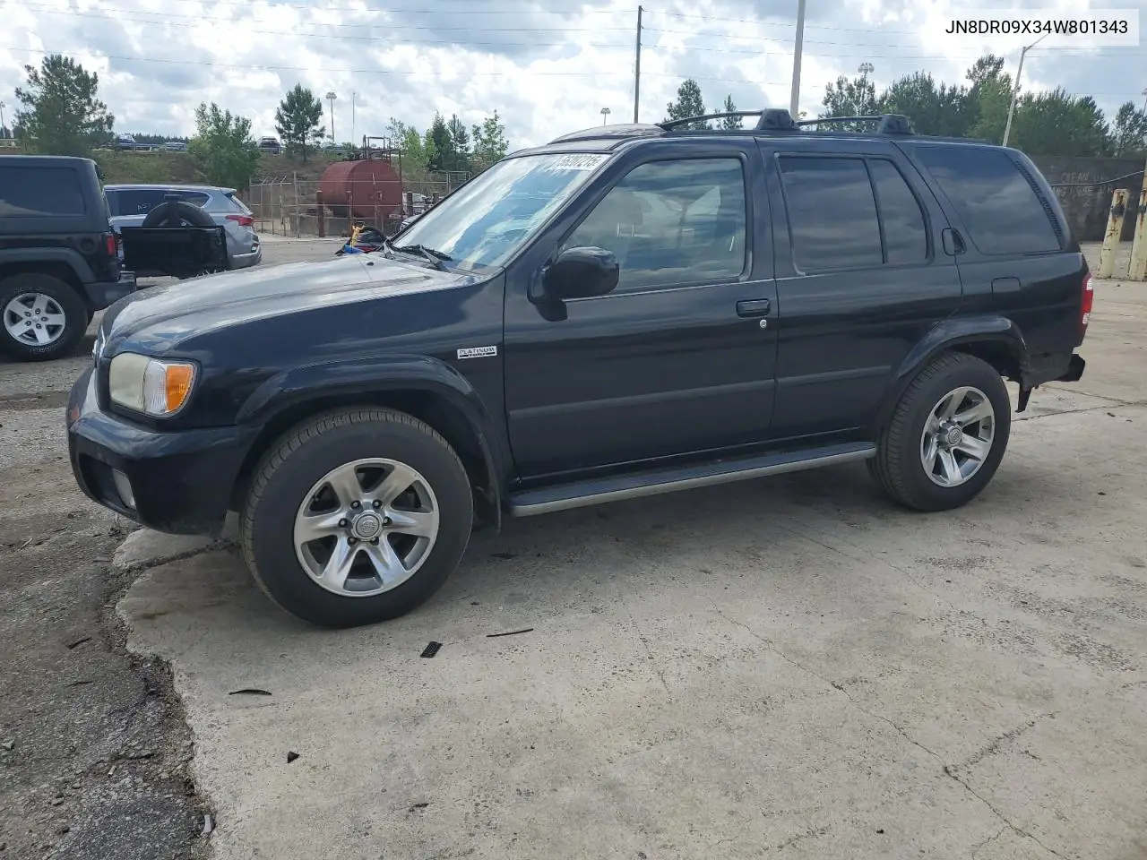 2004 Nissan Pathfinder Le VIN: JN8DR09X34W801343 Lot: 56207215