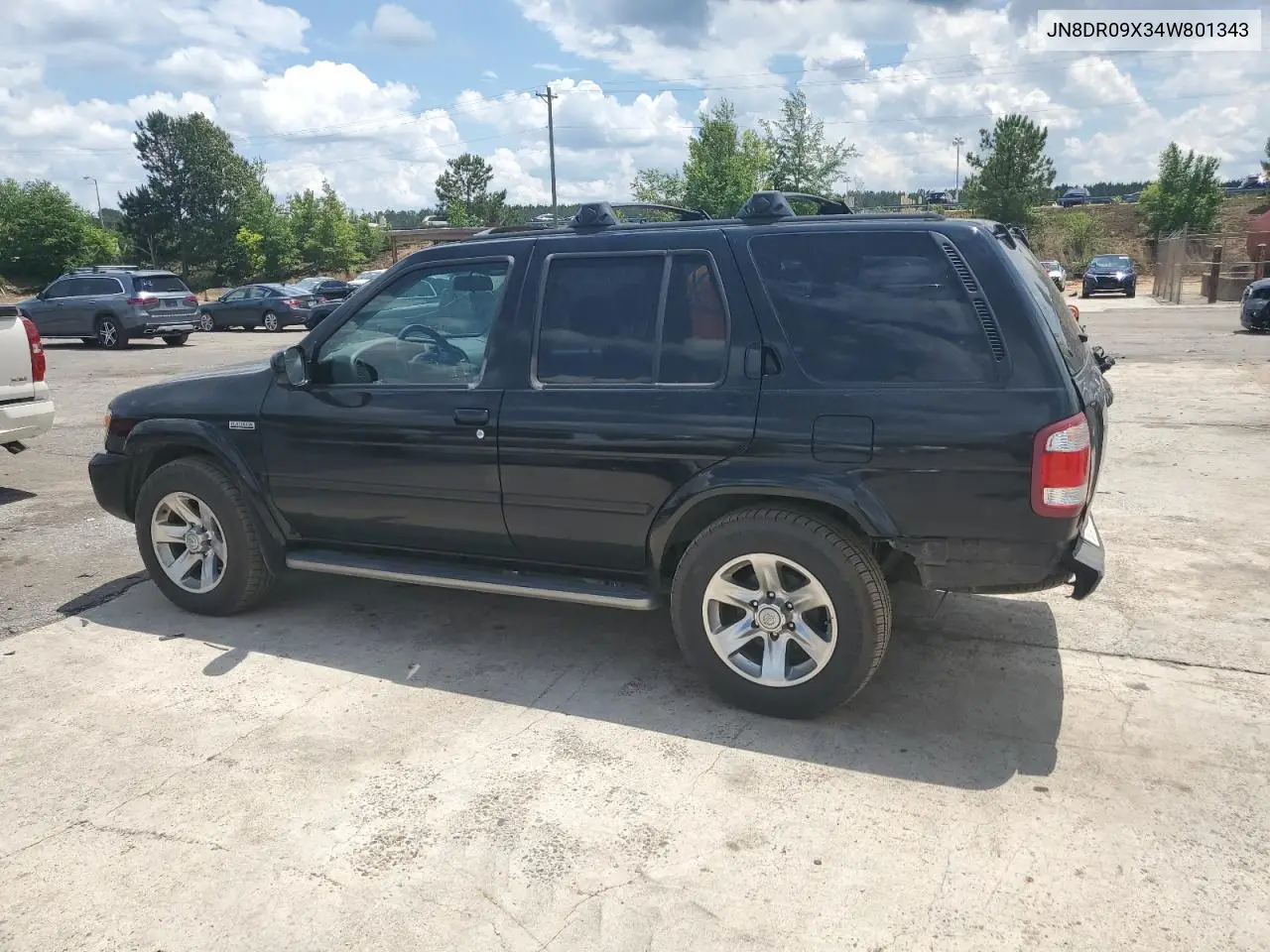 2004 Nissan Pathfinder Le VIN: JN8DR09X34W801343 Lot: 56207215