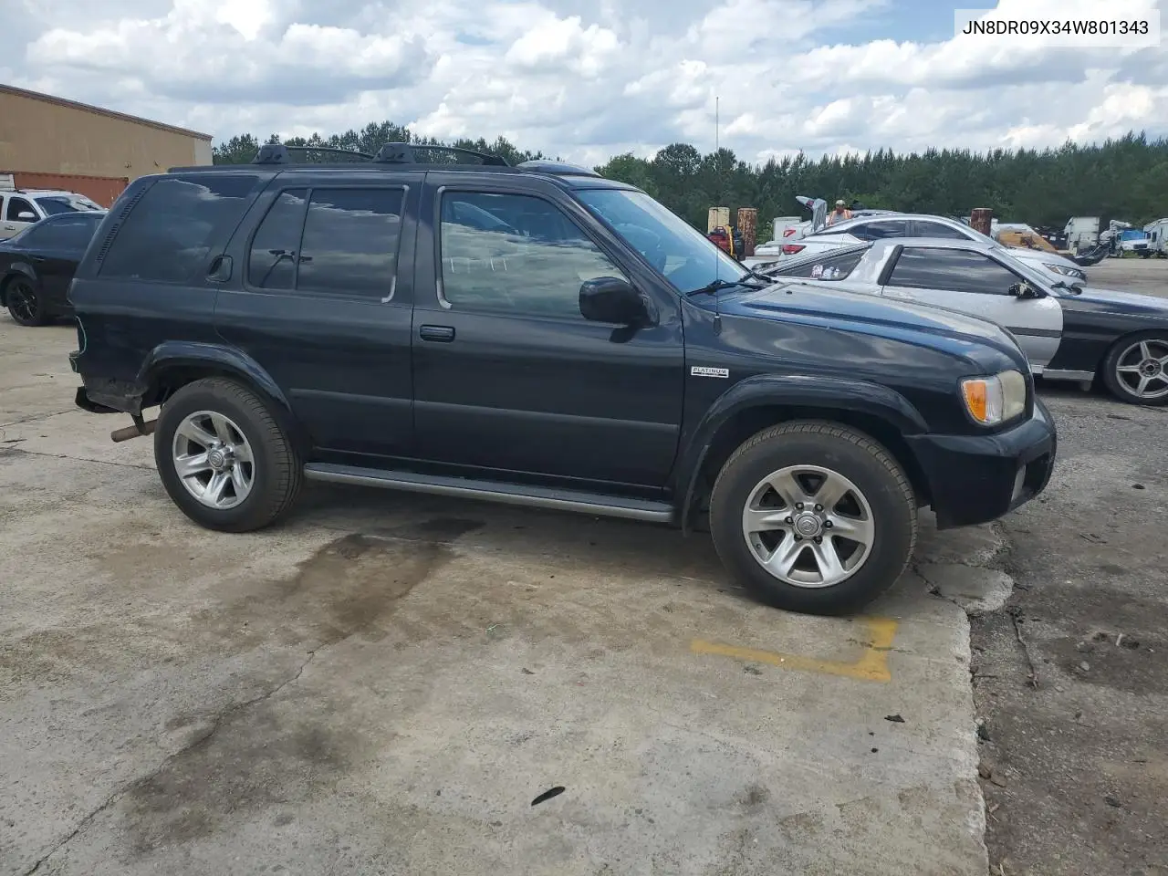 2004 Nissan Pathfinder Le VIN: JN8DR09X34W801343 Lot: 56207215