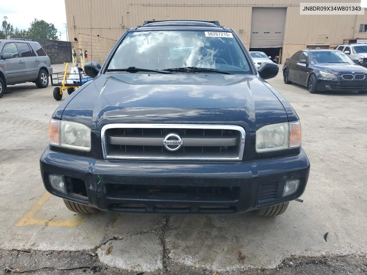 2004 Nissan Pathfinder Le VIN: JN8DR09X34W801343 Lot: 56207215