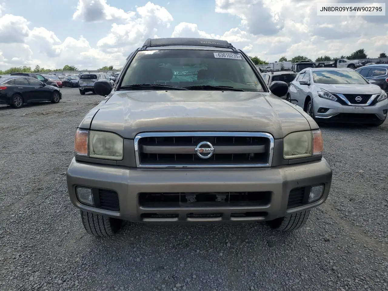 2004 Nissan Pathfinder Le VIN: JN8DR09Y54W902795 Lot: 63010235