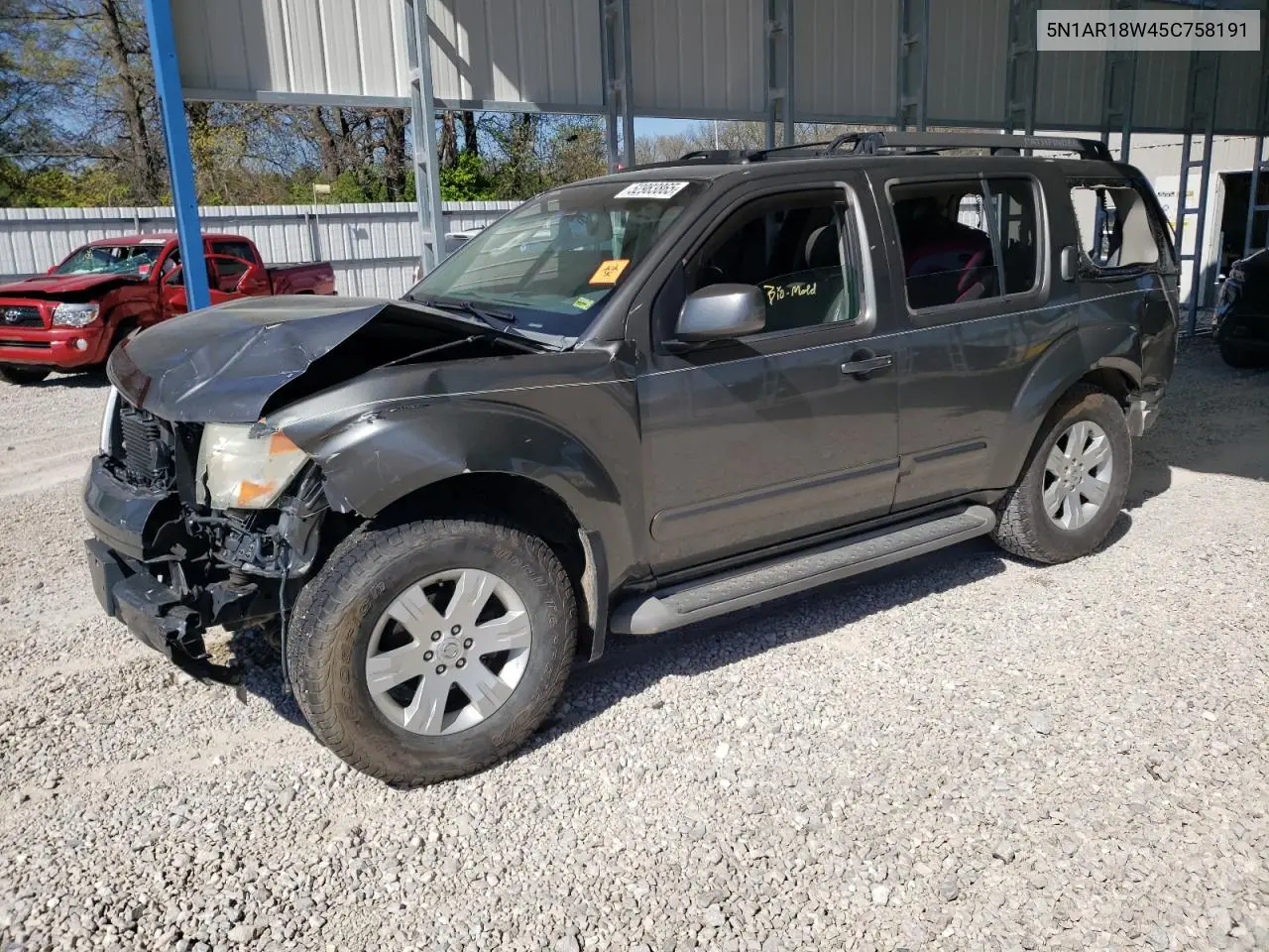 2005 Nissan Pathfinder Le VIN: 5N1AR18W45C758191 Lot: 52983865