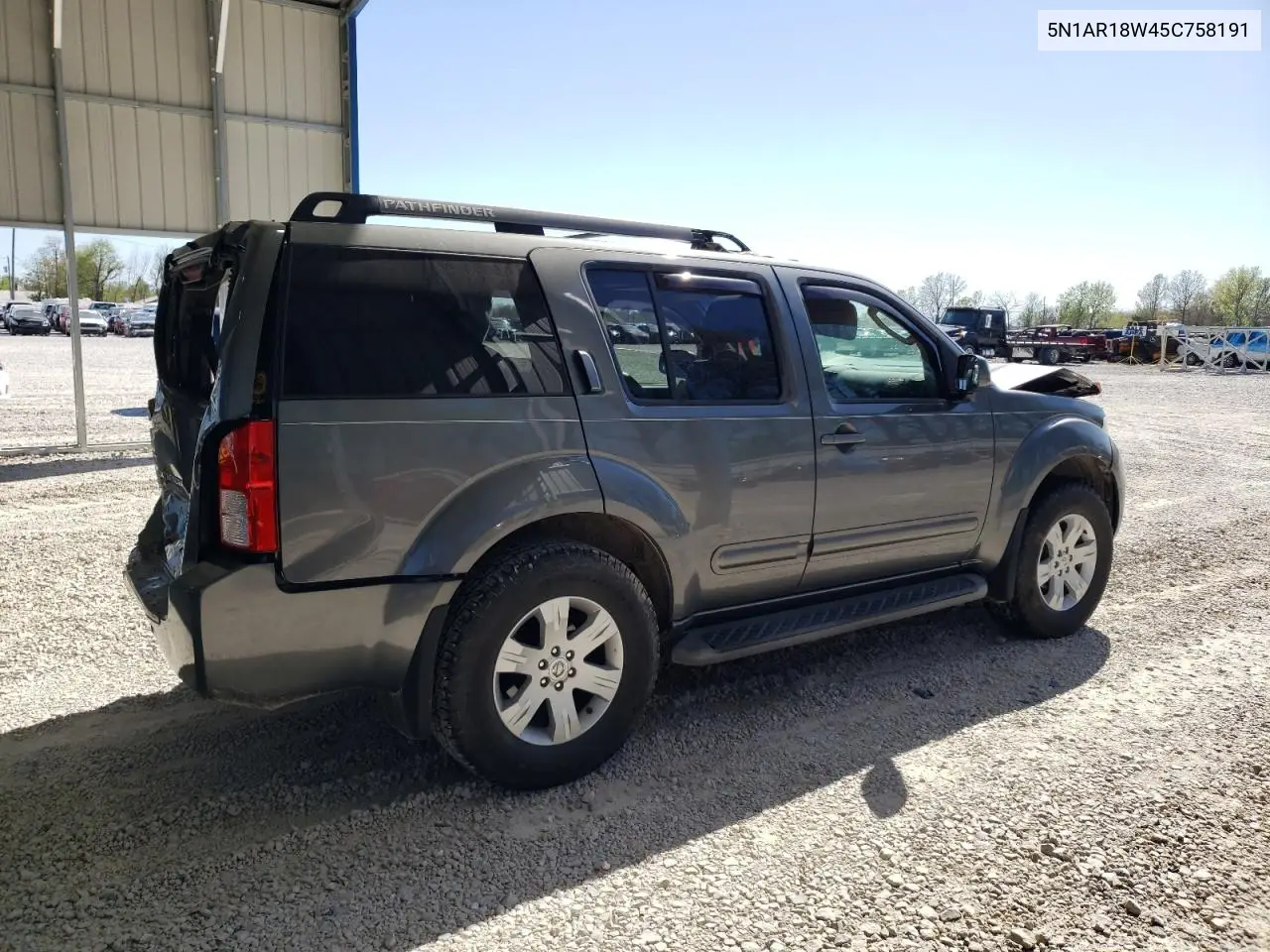 2005 Nissan Pathfinder Le VIN: 5N1AR18W45C758191 Lot: 52983865