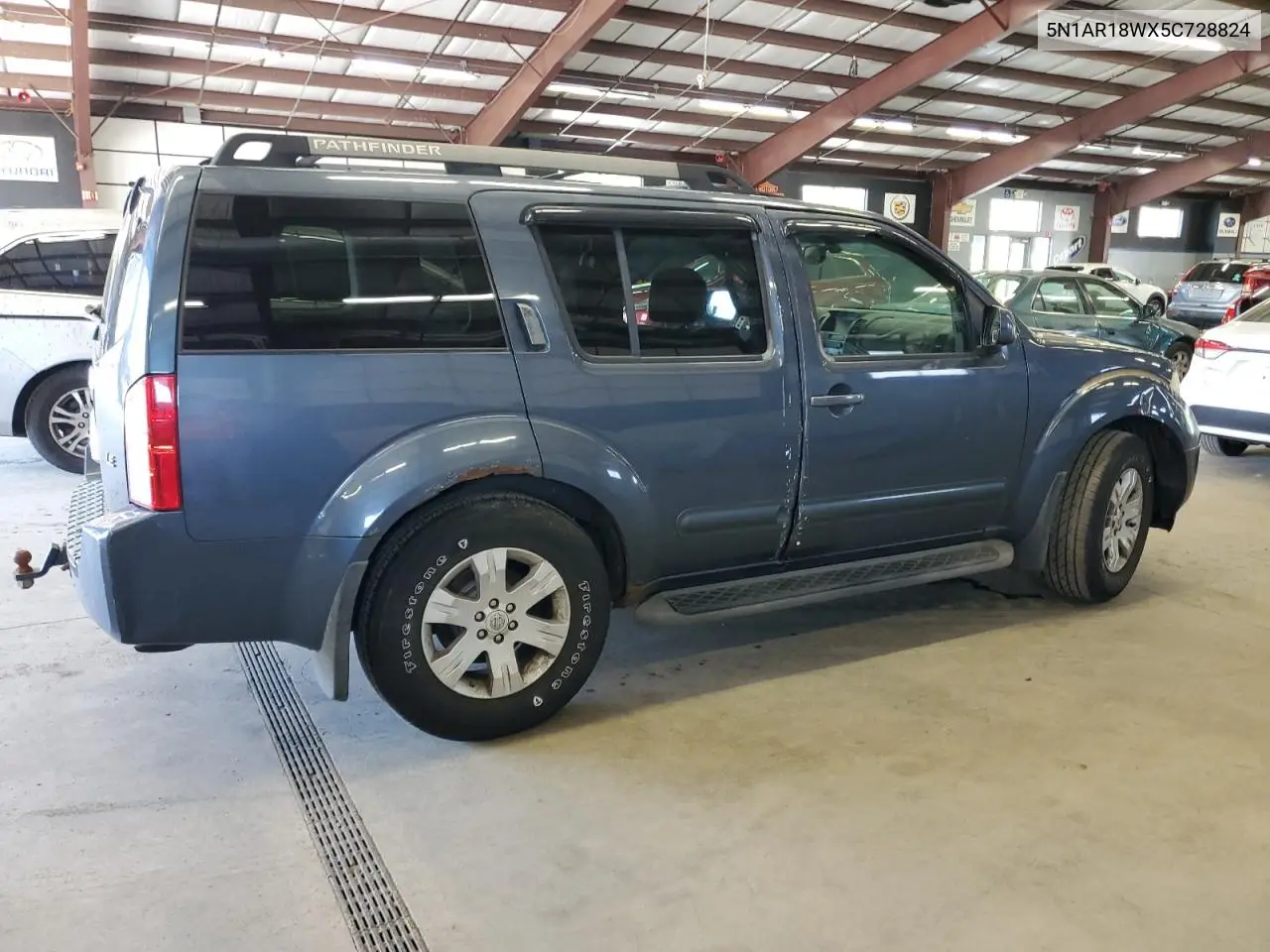 2005 Nissan Pathfinder Le VIN: 5N1AR18WX5C728824 Lot: 56558185