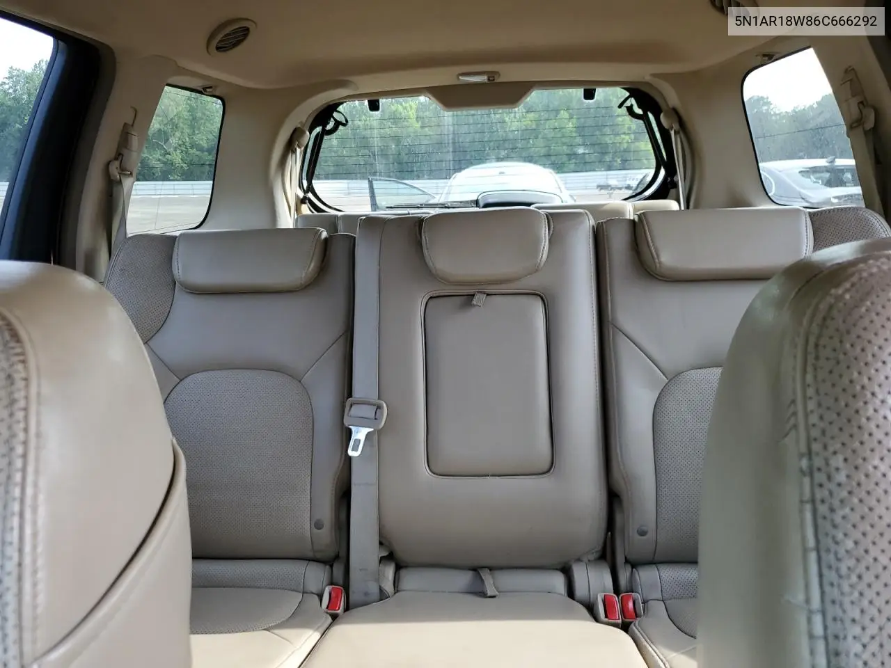 2006 Nissan Pathfinder Le VIN: 5N1AR18W86C666292 Lot: 62343855