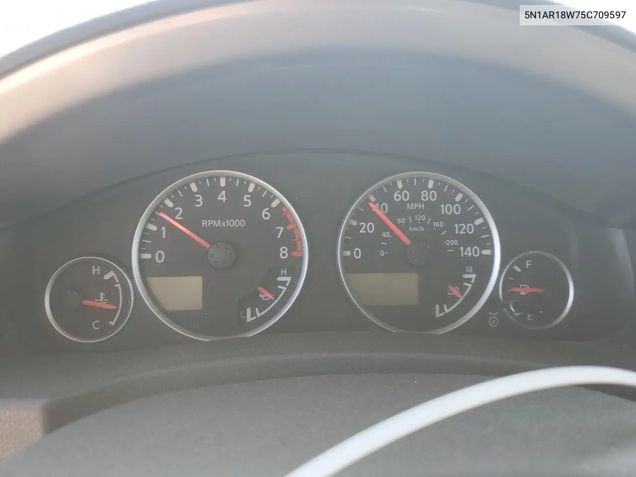 2005 Nissan Pathfinder Le VIN: 5N1AR18W75C709597 Lot: 63061585