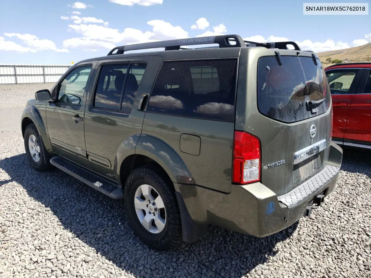 2005 Nissan Pathfinder Le VIN: 5N1AR18WX5C762018 Lot: 65953175