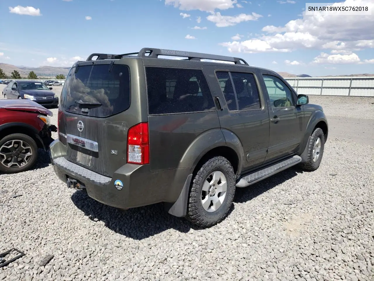 2005 Nissan Pathfinder Le VIN: 5N1AR18WX5C762018 Lot: 65953175