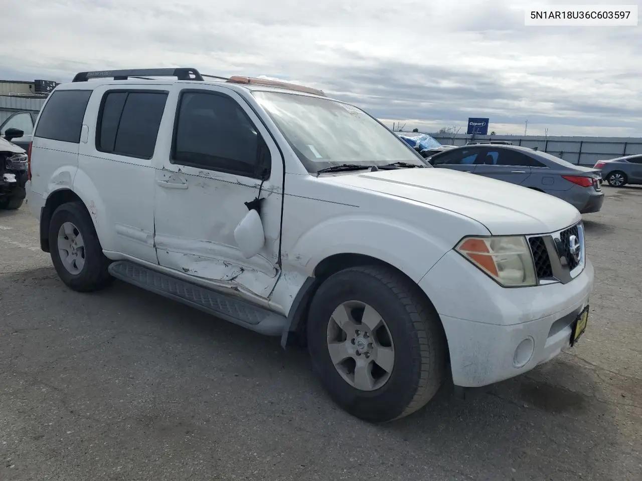 2006 Nissan Pathfinder Le VIN: 5N1AR18U36C603597 Lot: 48359265