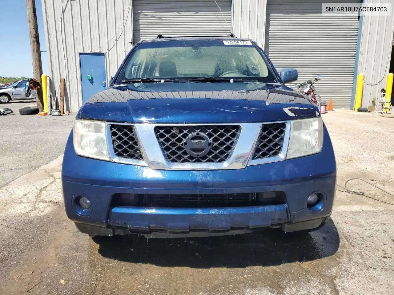 2006 Nissan Pathfinder Le VIN: 5N1AR18U76C684703 Lot: 52204475