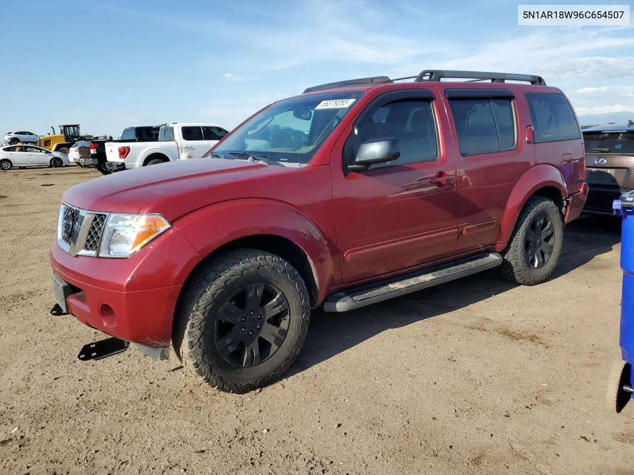 2006 Nissan Pathfinder Le VIN: 5N1AR18W96C654507 Lot: 56379285