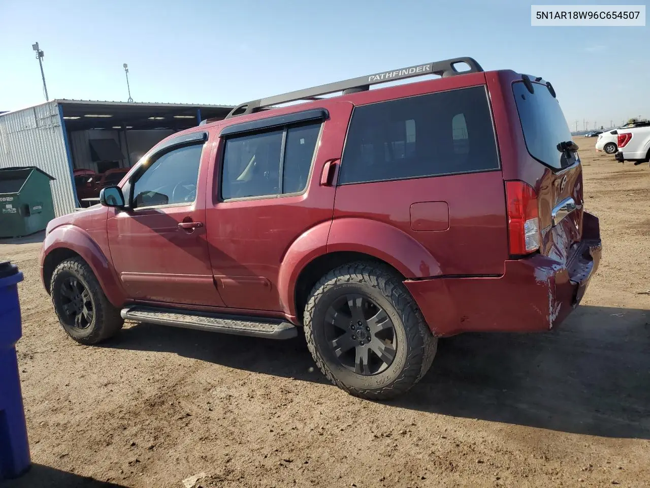 2006 Nissan Pathfinder Le VIN: 5N1AR18W96C654507 Lot: 56379285