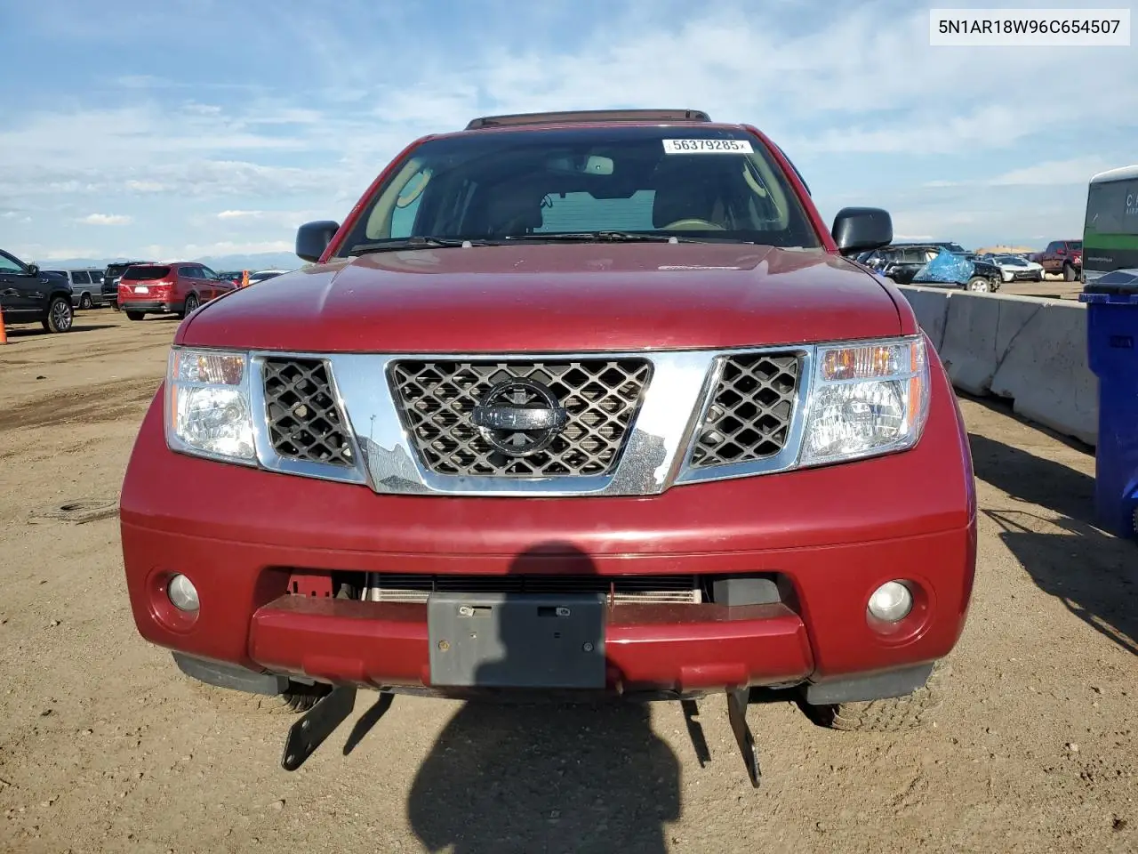 2006 Nissan Pathfinder Le VIN: 5N1AR18W96C654507 Lot: 56379285