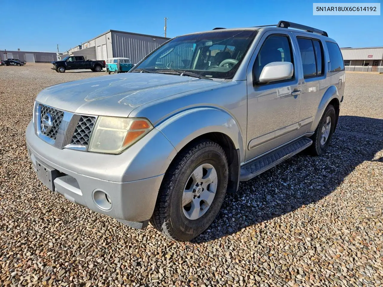 2006 Nissan Pathfinder Le VIN: 5N1AR18UX6C614192 Lot: 57297825