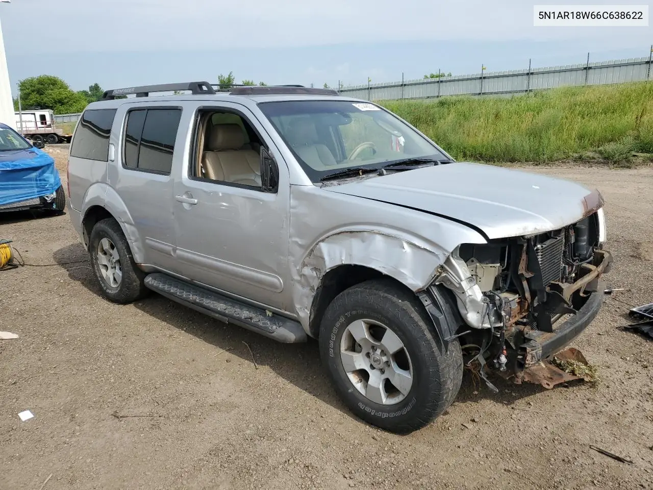 2006 Nissan Pathfinder Le VIN: 5N1AR18W66C638622 Lot: 61448055