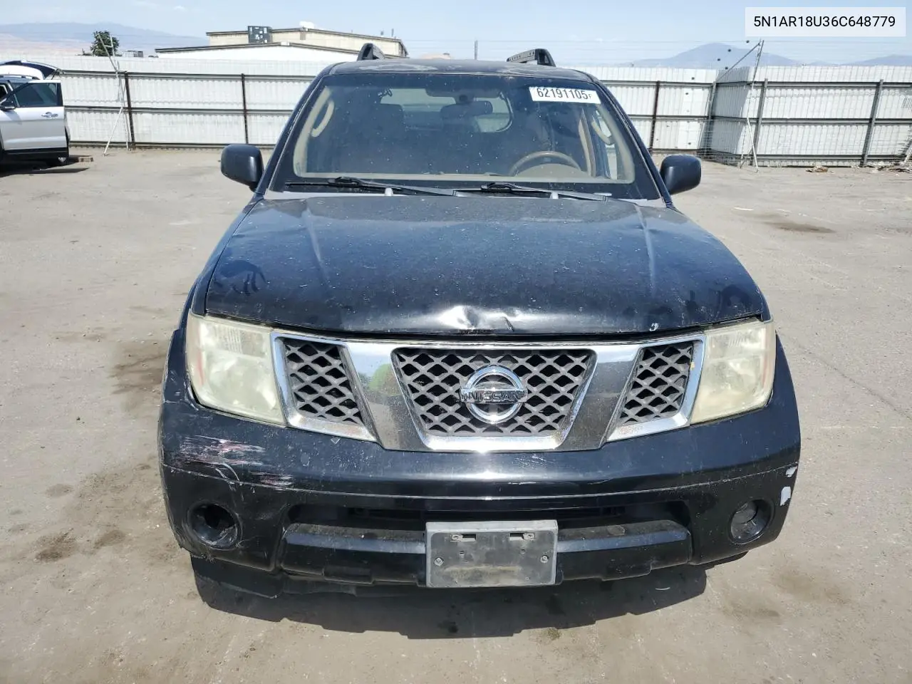 2006 Nissan Pathfinder Le VIN: 5N1AR18U36C648779 Lot: 62191105