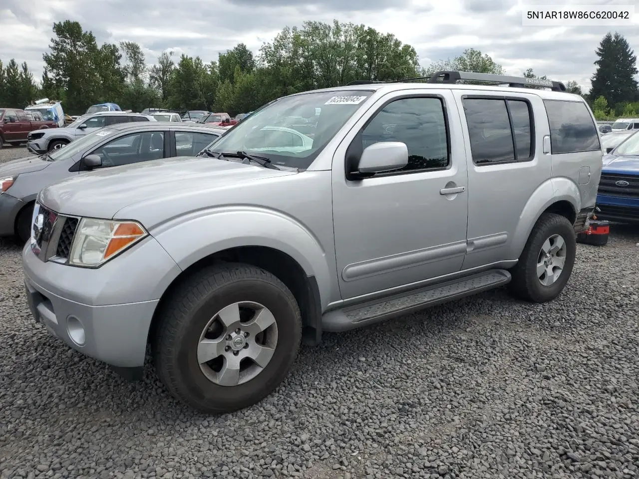2006 Nissan Pathfinder Le VIN: 5N1AR18W86C620042 Lot: 62559045