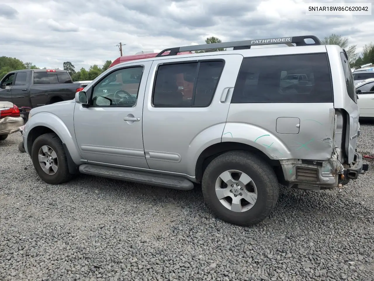 2006 Nissan Pathfinder Le VIN: 5N1AR18W86C620042 Lot: 62559045