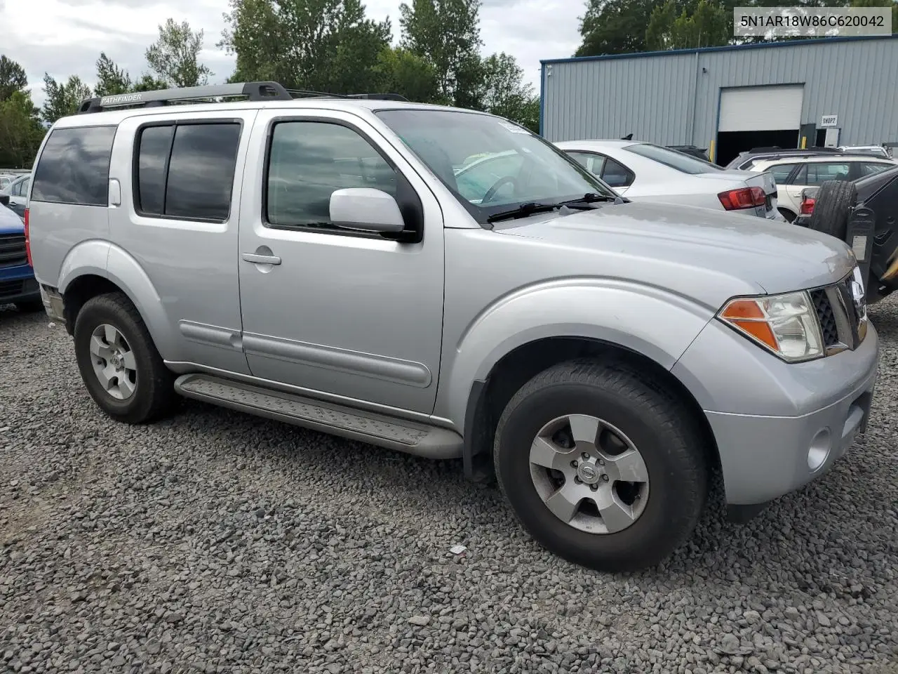 2006 Nissan Pathfinder Le VIN: 5N1AR18W86C620042 Lot: 62559045