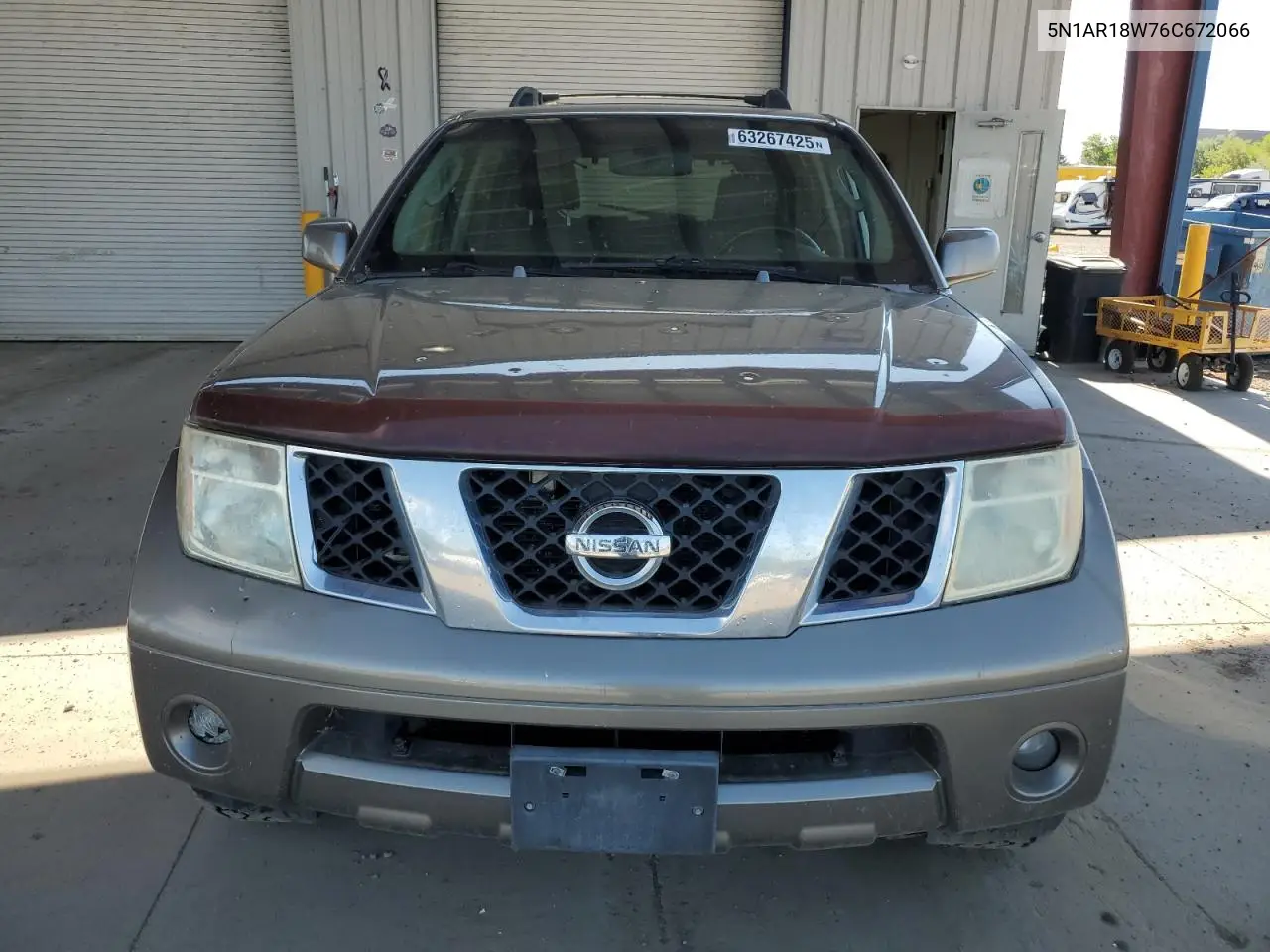2006 Nissan Pathfinder Le VIN: 5N1AR18W76C672066 Lot: 63267425