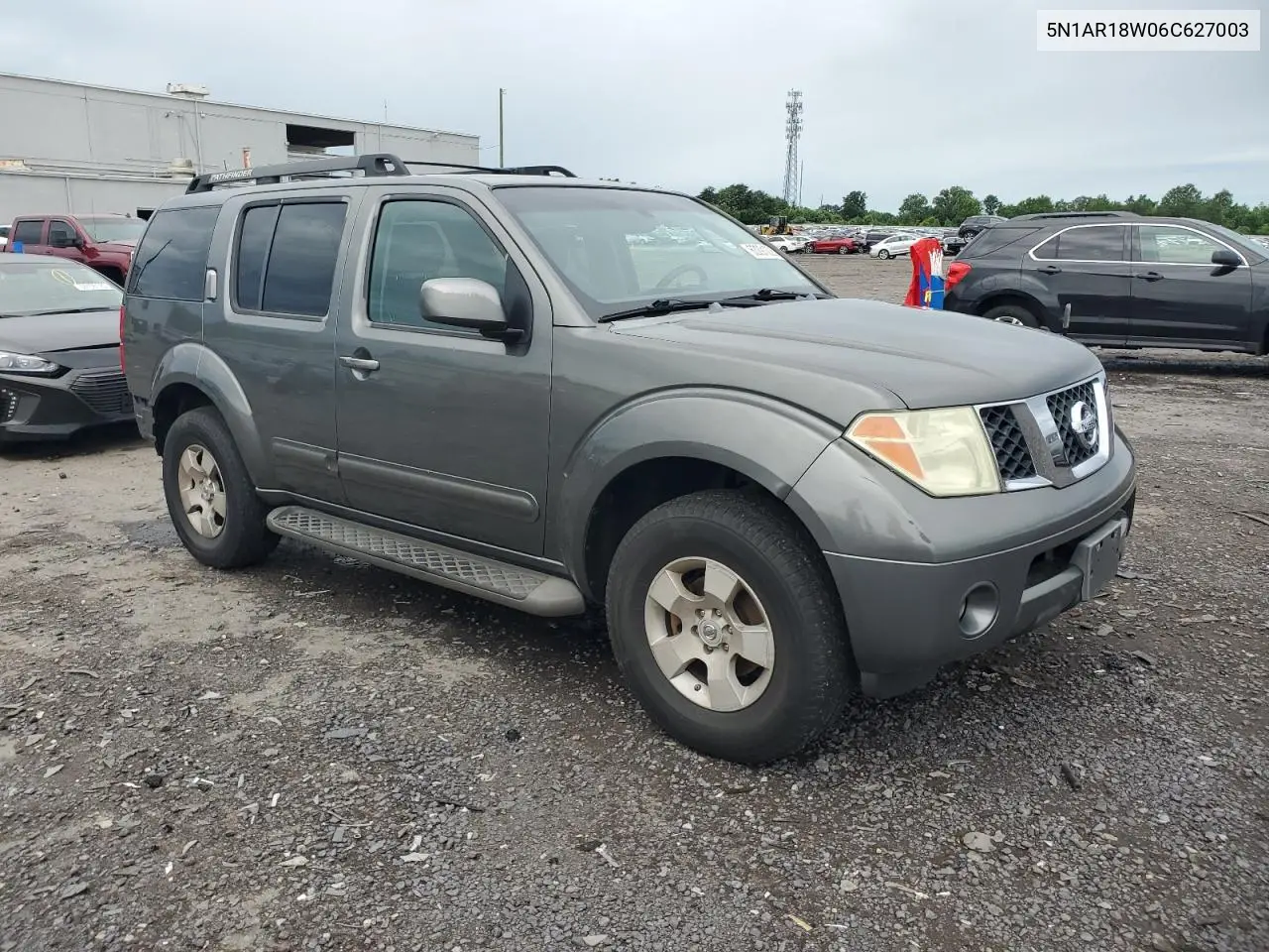 2006 Nissan Pathfinder Le VIN: 5N1AR18W06C627003 Lot: 63291225