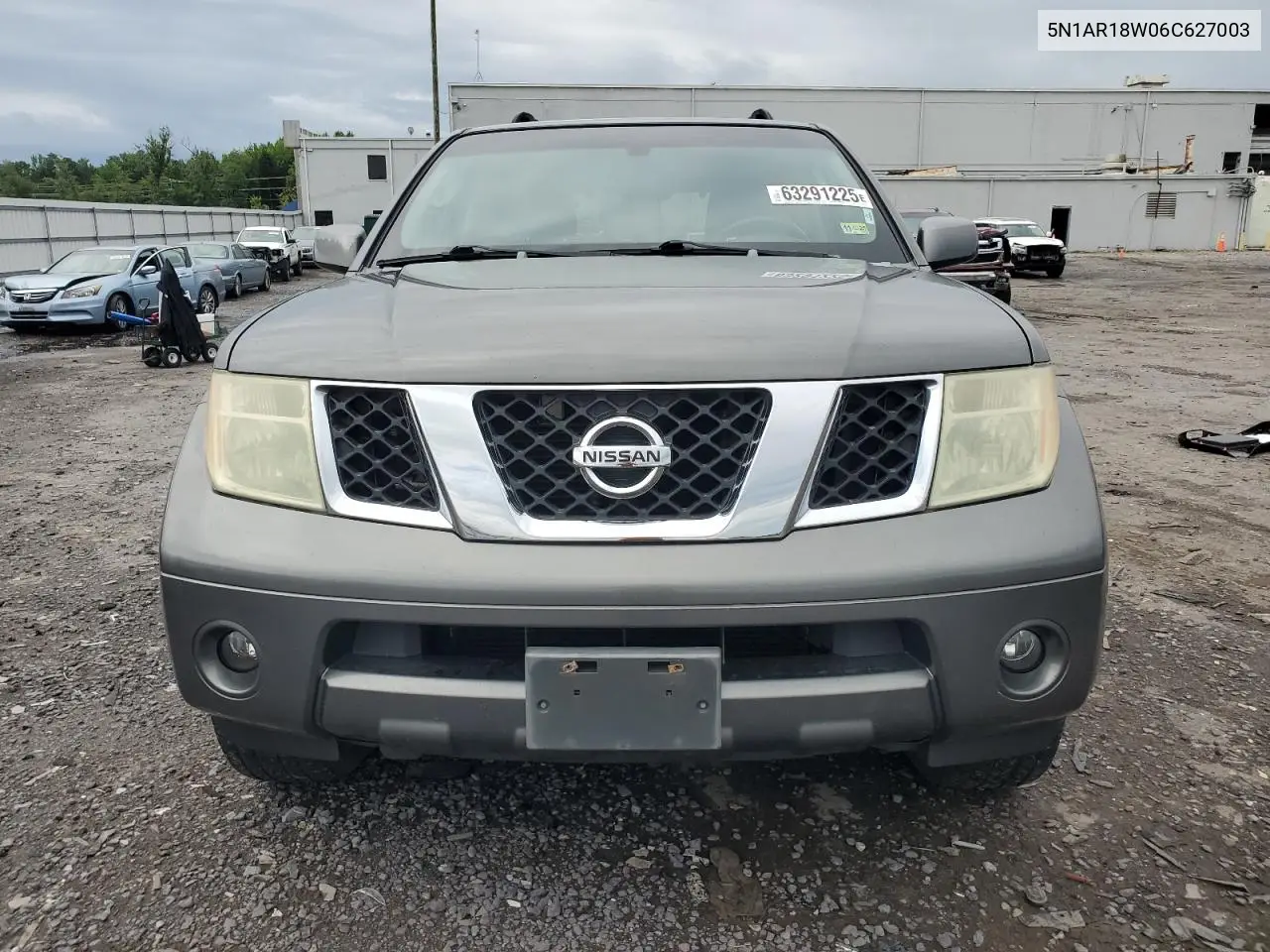 2006 Nissan Pathfinder Le VIN: 5N1AR18W06C627003 Lot: 63291225