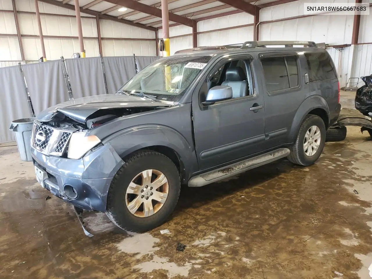 2006 Nissan Pathfinder Le VIN: 5N1AR18W66C667683 Lot: 65810735