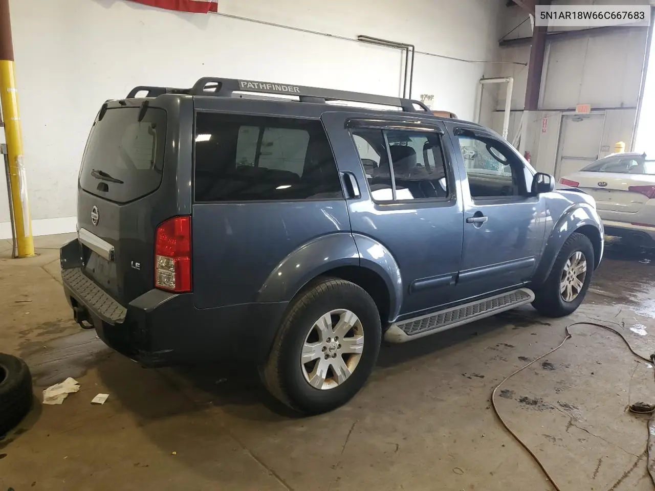 2006 Nissan Pathfinder Le VIN: 5N1AR18W66C667683 Lot: 65810735