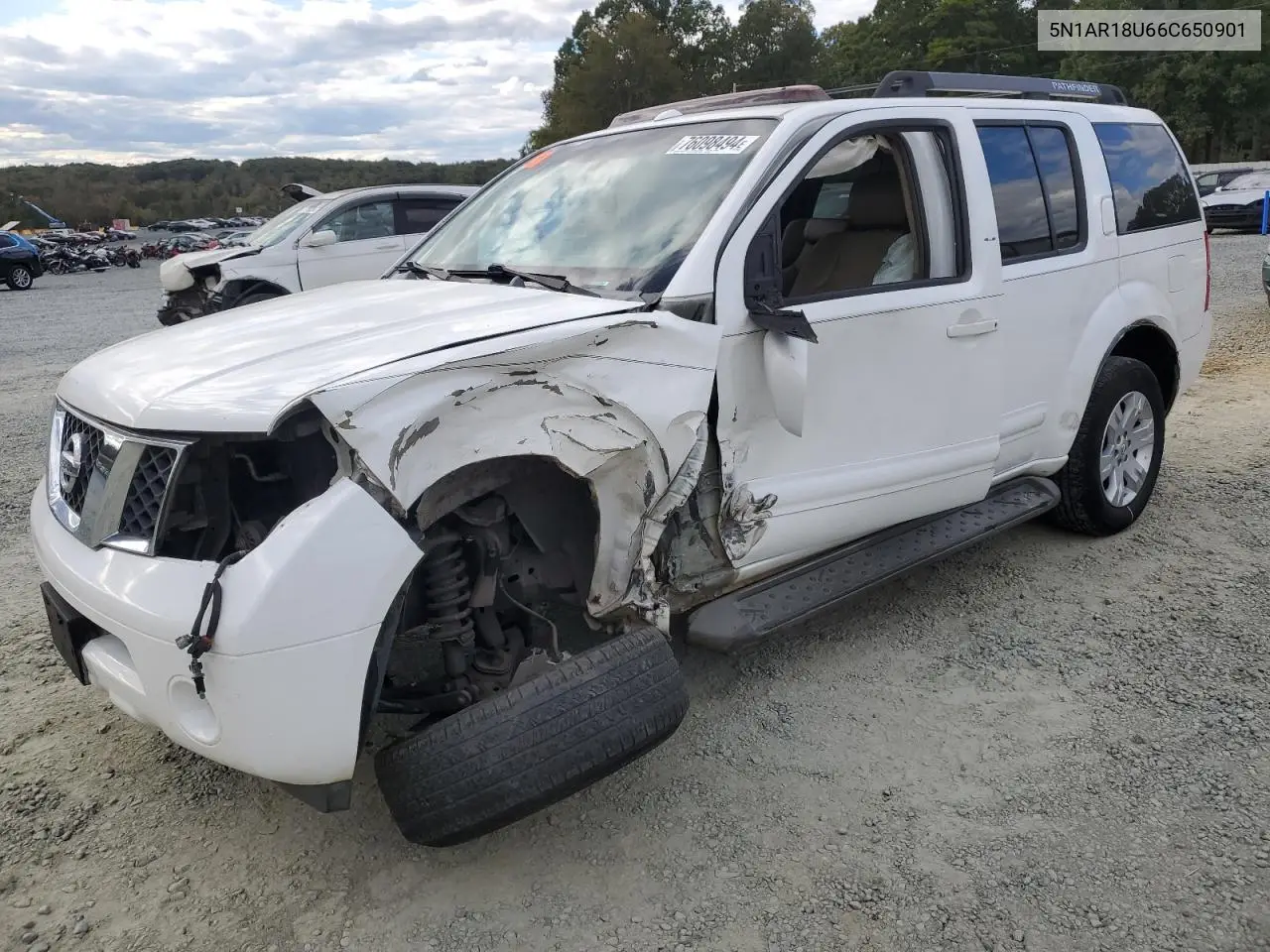 2006 Nissan Pathfinder Le VIN: 5N1AR18U66C650901 Lot: 76098494