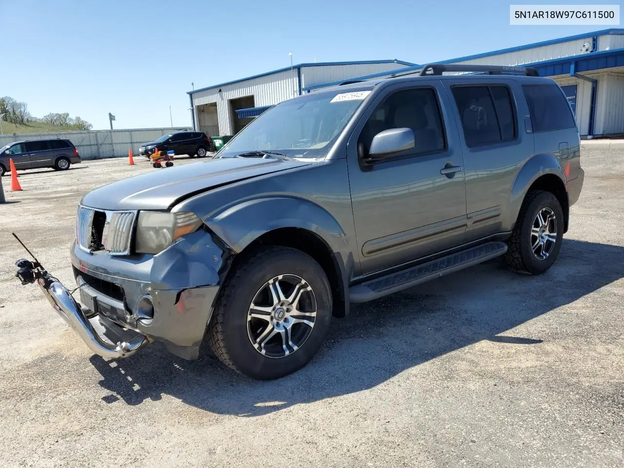 2007 Nissan Pathfinder Le VIN: 5N1AR18W97C611500 Lot: 55975945