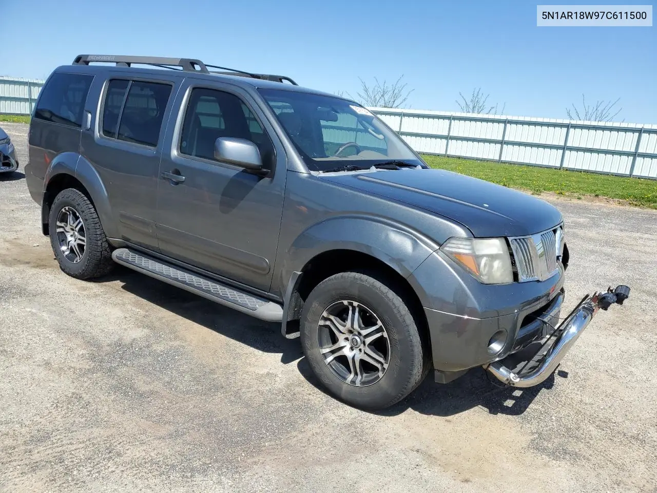 2007 Nissan Pathfinder Le VIN: 5N1AR18W97C611500 Lot: 55975945
