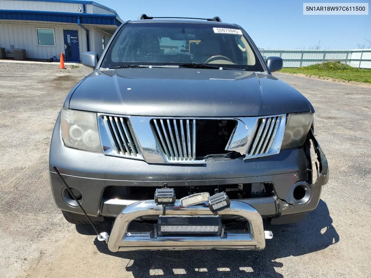 2007 Nissan Pathfinder Le VIN: 5N1AR18W97C611500 Lot: 55975945