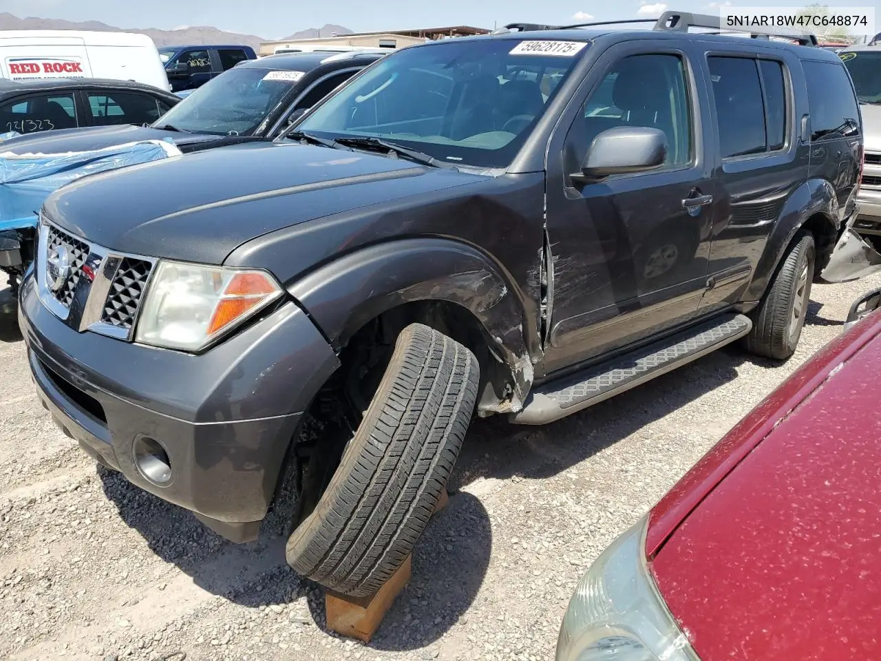 2007 Nissan Pathfinder Le VIN: 5N1AR18W47C648874 Lot: 59628175