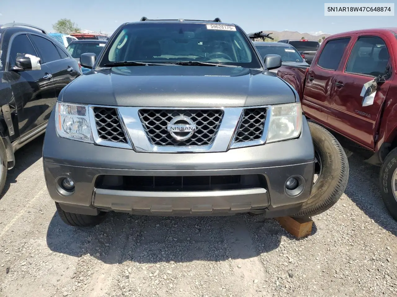 2007 Nissan Pathfinder Le VIN: 5N1AR18W47C648874 Lot: 59628175