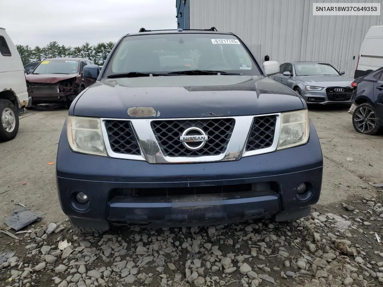 2007 Nissan Pathfinder Le VIN: 5N1AR18W37C649353 Lot: 61217745
