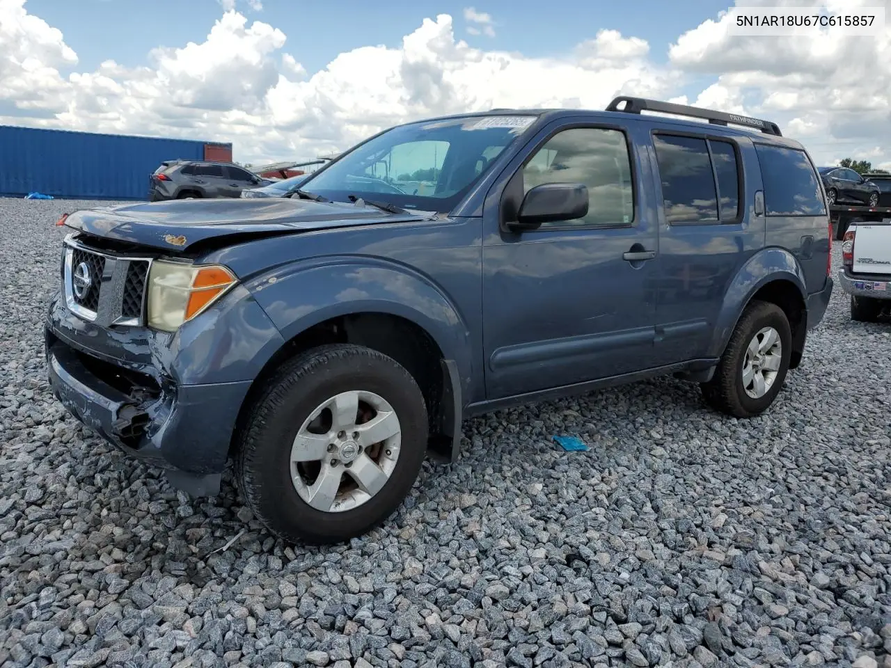 2007 Nissan Pathfinder Le VIN: 5N1AR18U67C615857 Lot: 61925265