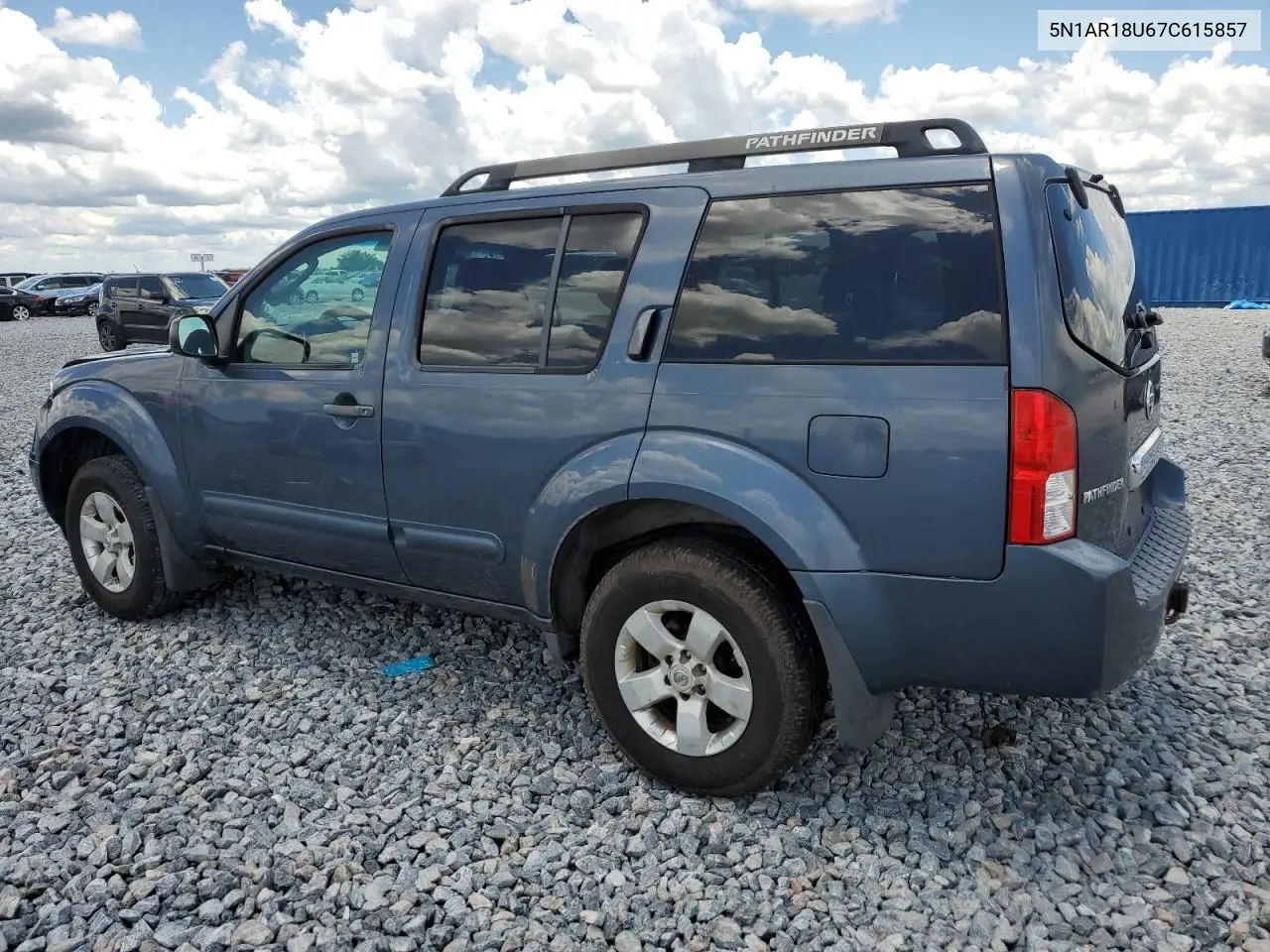 2007 Nissan Pathfinder Le VIN: 5N1AR18U67C615857 Lot: 61925265