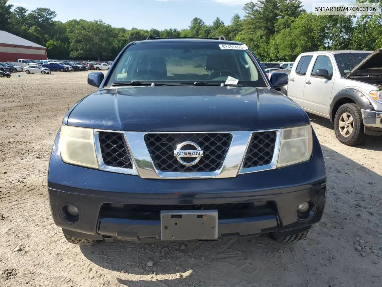 2007 Nissan Pathfinder Le VIN: 5N1AR18W47C603126 Lot: 62457455