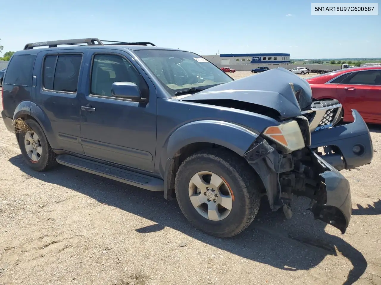 2007 Nissan Pathfinder Le VIN: 5N1AR18U97C600687 Lot: 62911825