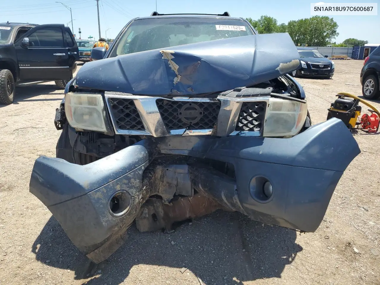 2007 Nissan Pathfinder Le VIN: 5N1AR18U97C600687 Lot: 62911825