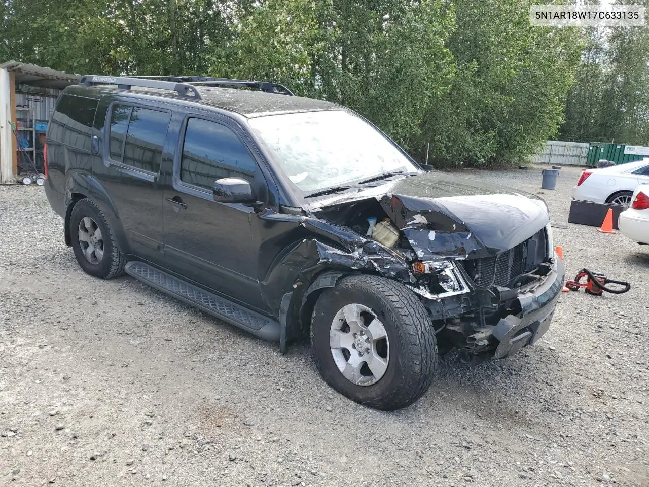 2007 Nissan Pathfinder Le VIN: 5N1AR18W17C633135 Lot: 63122215