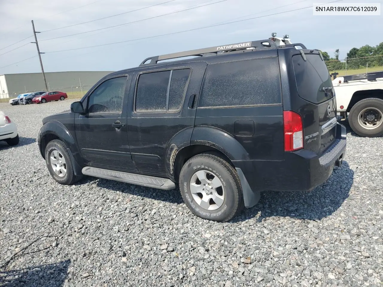 2007 Nissan Pathfinder Le VIN: 5N1AR18WX7C612039 Lot: 63212675