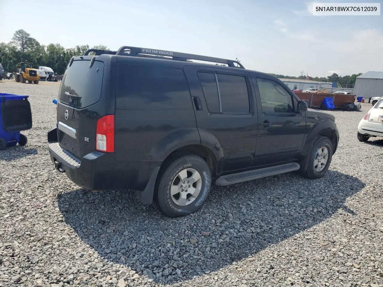 2007 Nissan Pathfinder Le VIN: 5N1AR18WX7C612039 Lot: 63212675