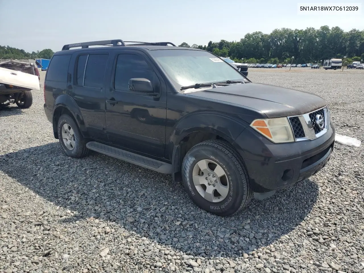 2007 Nissan Pathfinder Le VIN: 5N1AR18WX7C612039 Lot: 63212675