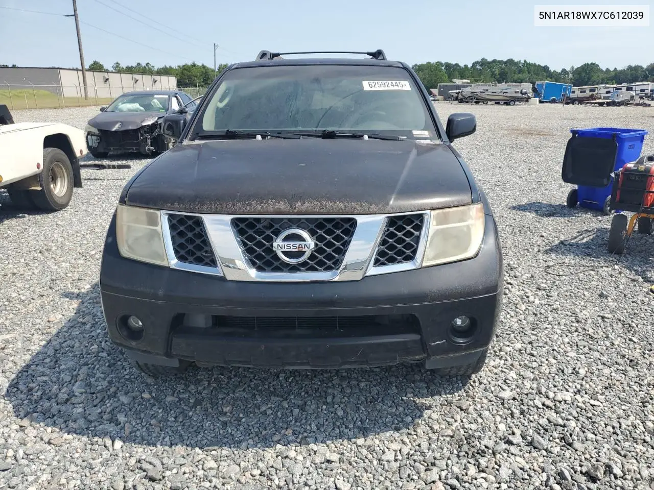 2007 Nissan Pathfinder Le VIN: 5N1AR18WX7C612039 Lot: 63212675