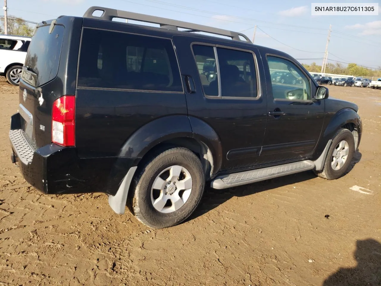 2007 Nissan Pathfinder Le VIN: 5N1AR18U27C611305 Lot: 82705764