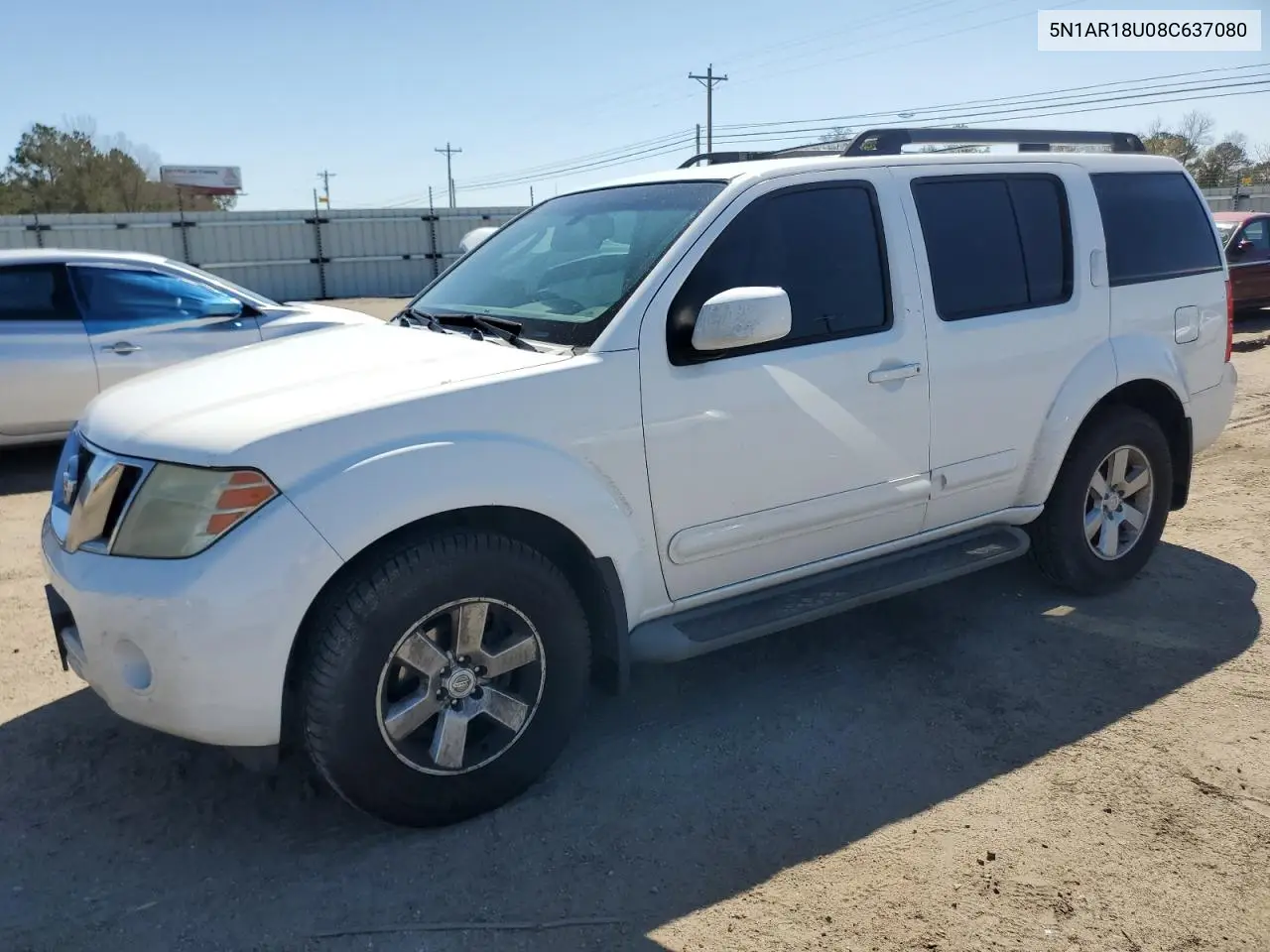 2008 Nissan Pathfinder S VIN: 5N1AR18U08C637080 Lot: 49217505