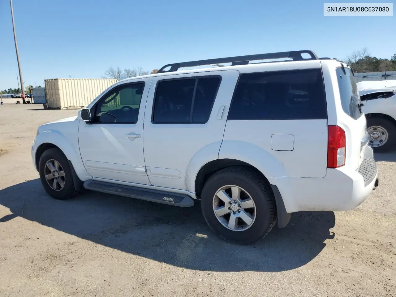 2008 Nissan Pathfinder S VIN: 5N1AR18U08C637080 Lot: 49217505