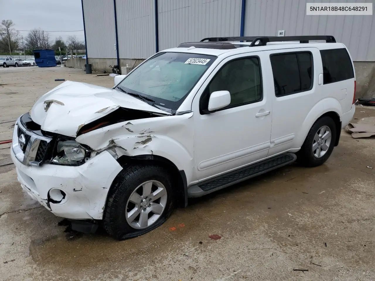 2008 Nissan Pathfinder S VIN: 5N1AR18B48C648291 Lot: 52523445