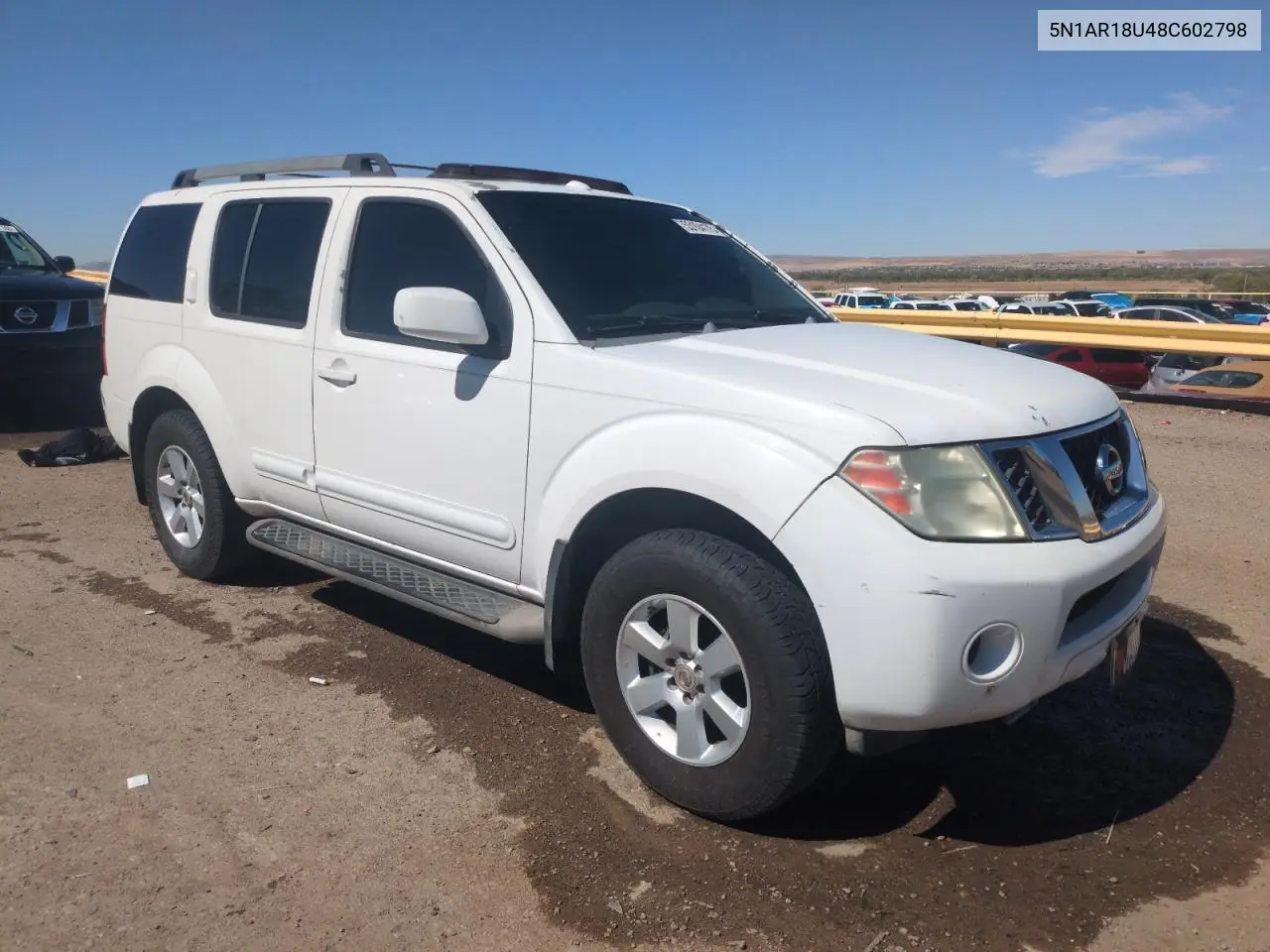 2008 Nissan Pathfinder S VIN: 5N1AR18U48C602798 Lot: 53104175